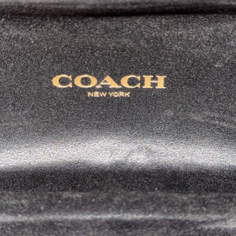 Coach Black and Brown Sunglasses with Gold Heart Accent - Picture 6 of 7